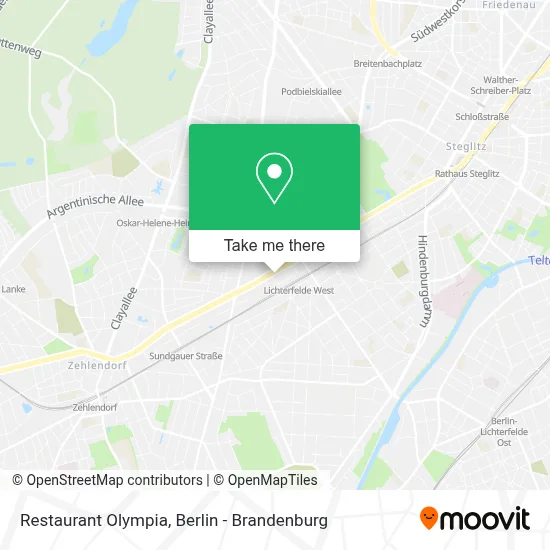 Restaurant Olympia map