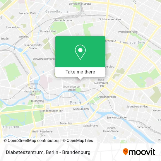 Diabeteszentrum map