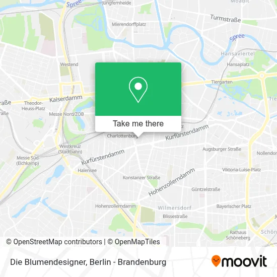 Die Blumendesigner map