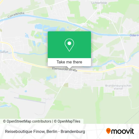 Reiseboutique Finow map