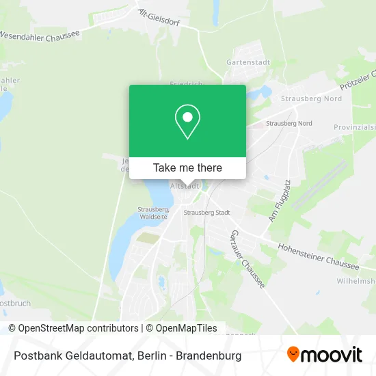 Postbank Geldautomat map