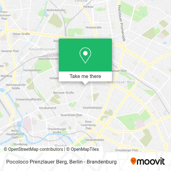 Pocoloco Prenzlauer Berg map