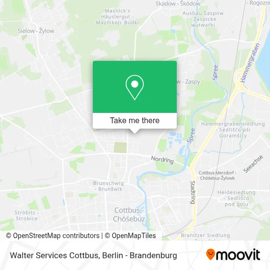 Walter Services Cottbus map