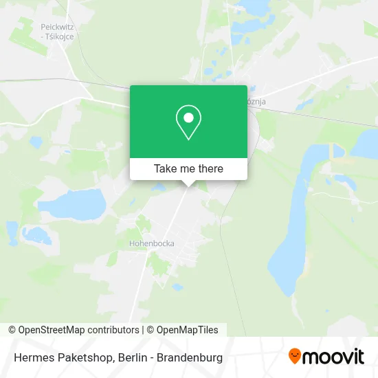 Hermes Paketshop map