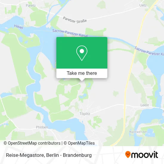Reise-Megastore map
