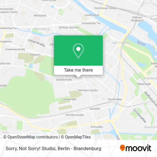 Sorry, Not Sorry! Studio map