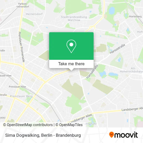 Sima Dogwalking map