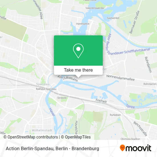 Action Berlin-Spandau map