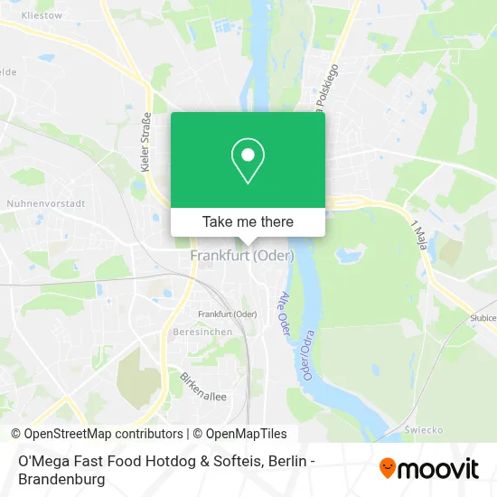 O'Mega Fast Food Hotdog & Softeis map