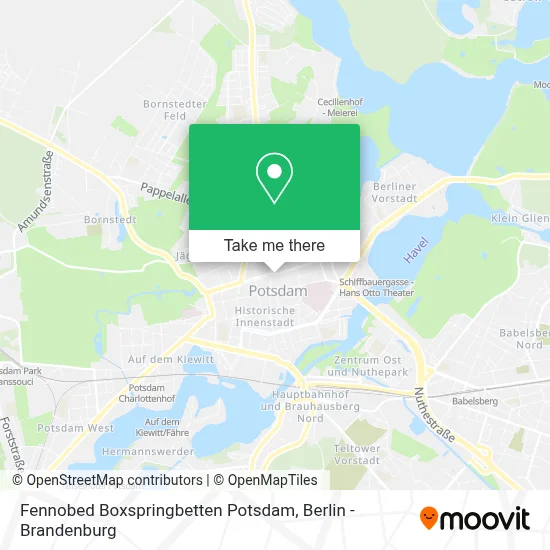 Fennobed Boxspringbetten Potsdam map