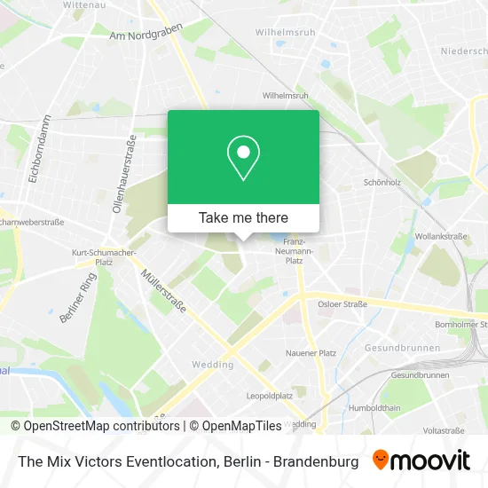 The Mix Victors Eventlocation map