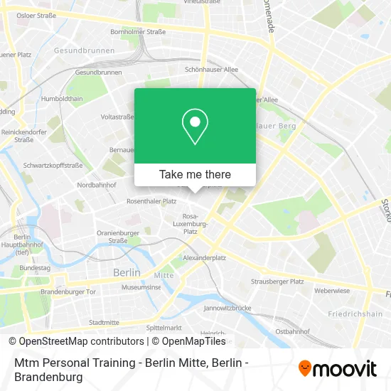 Mtm Personal Training - Berlin Mitte map