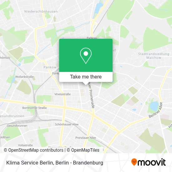 Klima Service Berlin map