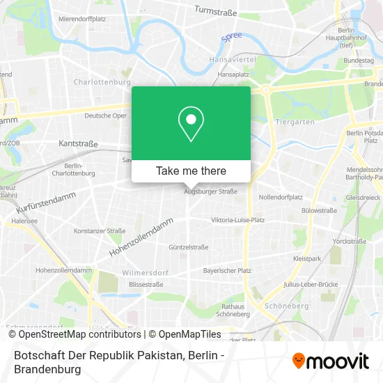 Botschaft Der Republik Pakistan map