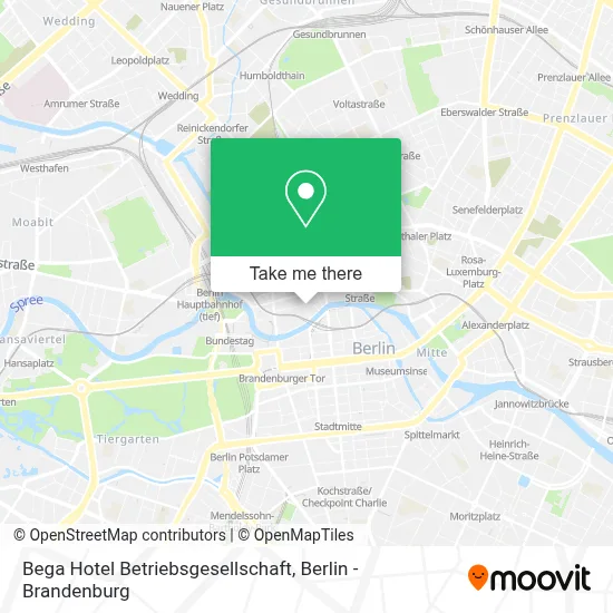 Bega Hotel Betriebsgesellschaft map