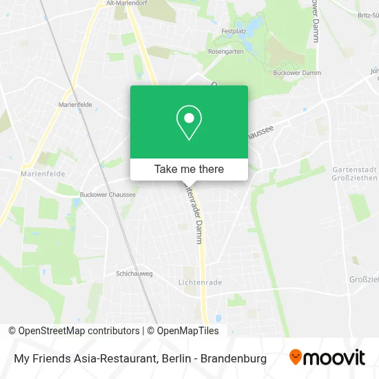 My Friends Asia-Restaurant map