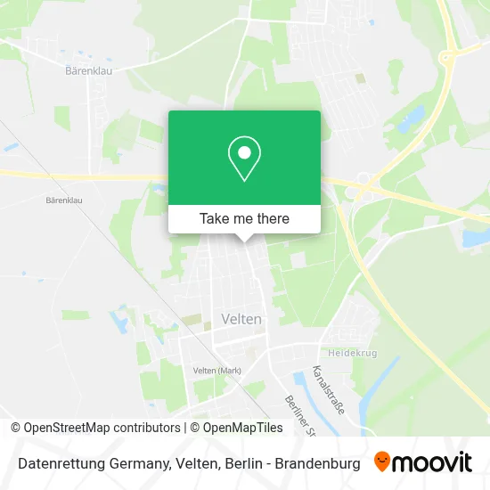 Datenrettung Germany, Velten map