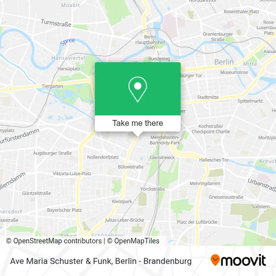 Ave Maria Schuster & Funk map