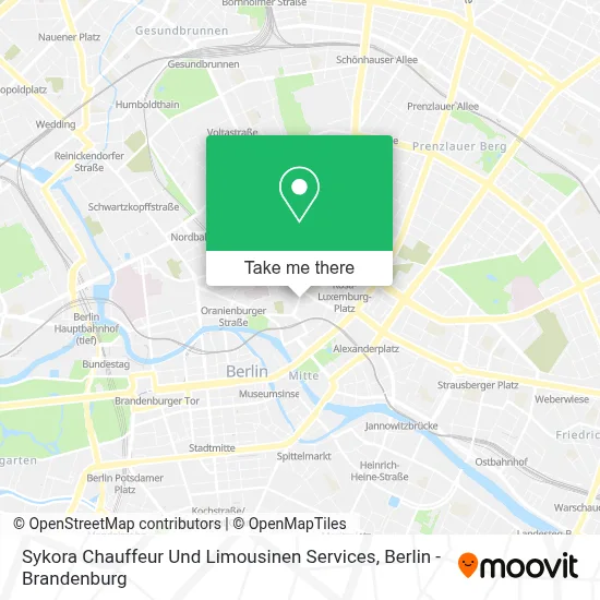 Sykora Chauffeur Und Limousinen Services map