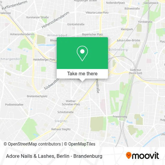 Adore Nails & Lashes map