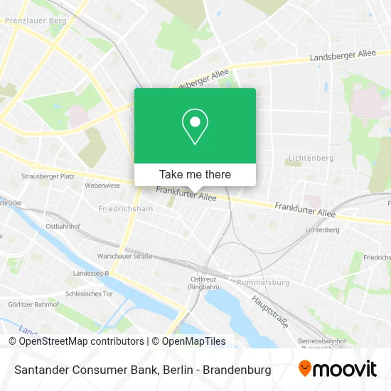 Santander Consumer Bank map