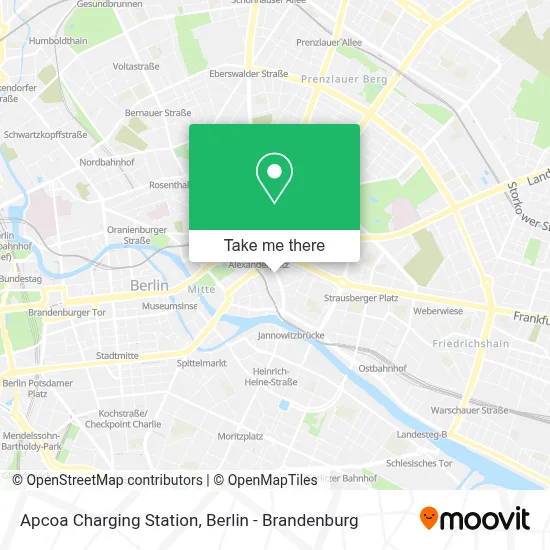 Apcoa Charging Station map