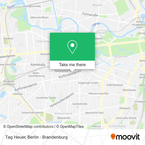Tag Heuer map