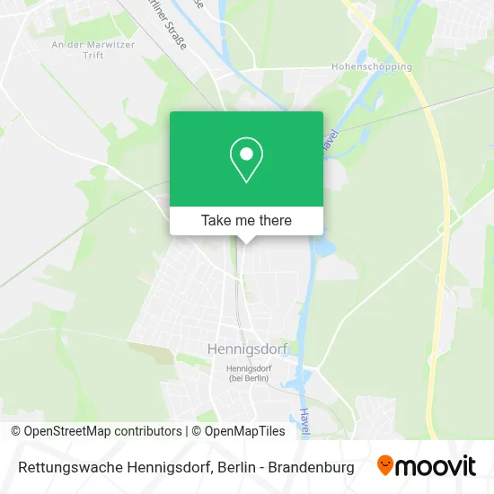 Rettungswache Hennigsdorf map