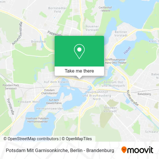 Potsdam Mit Garnisonkirche map