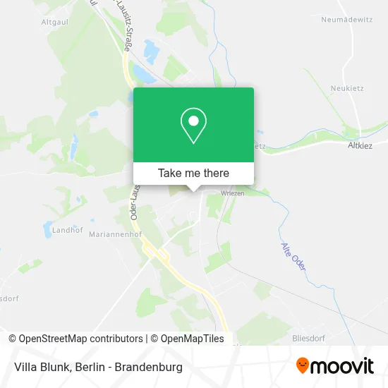 Villa Blunk map