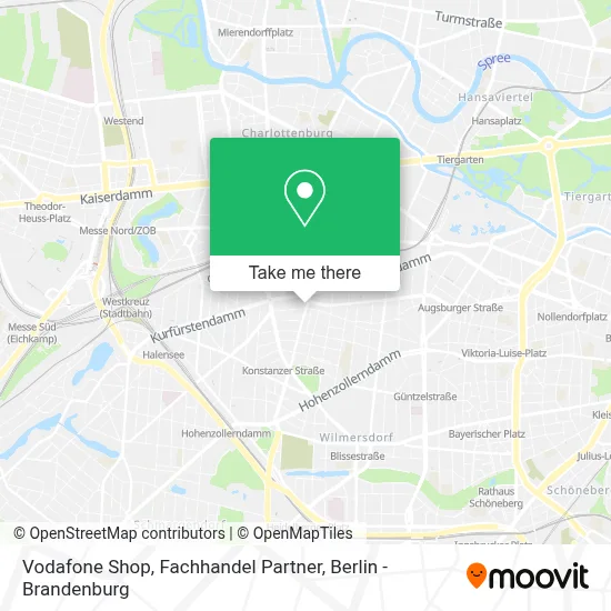 Vodafone Shop, Fachhandel Partner map