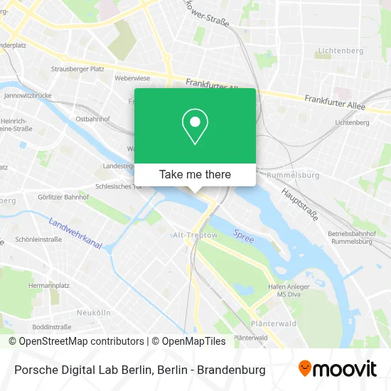 Porsche Digital Lab Berlin map