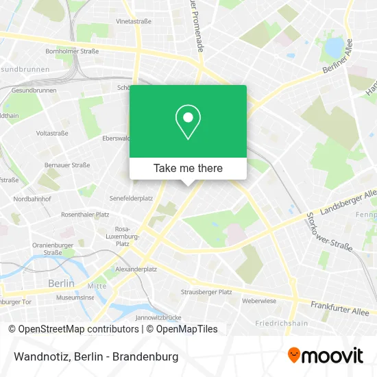 Wandnotiz map