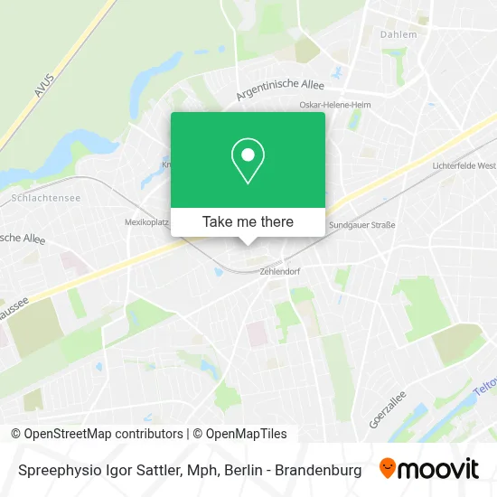 Spreephysio Igor Sattler, Mph map