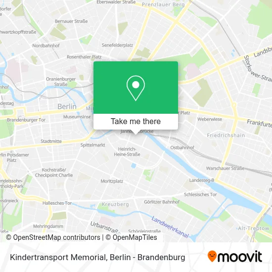 Kindertransport Memorial map