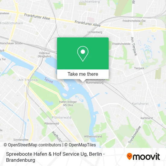 Spreeboote Hafen & Hof Service Ug map