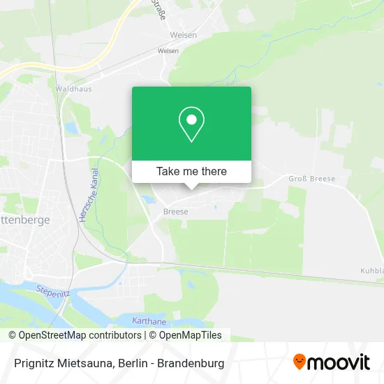 Prignitz Mietsauna map