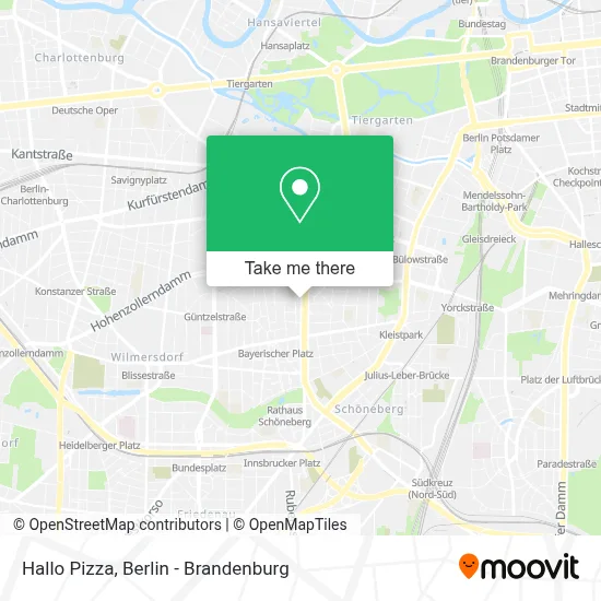 Hallo Pizza map