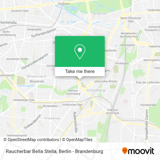 Raucherbar Bella Stella map
