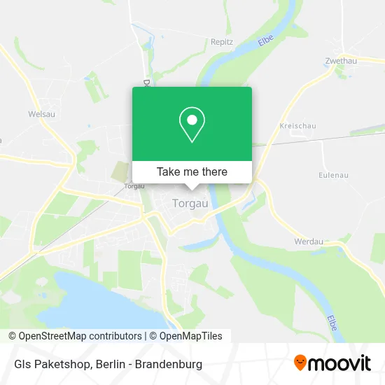 Gls Paketshop map