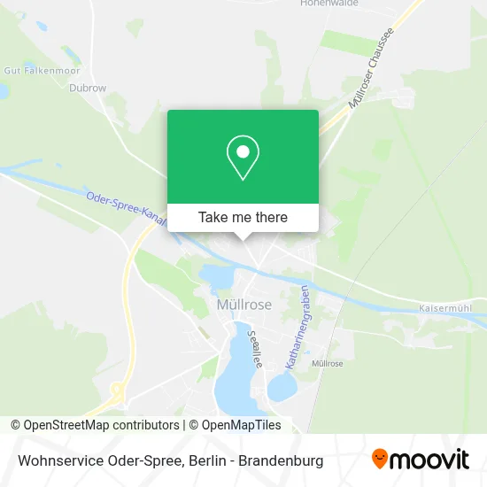 Wohnservice Oder-Spree map