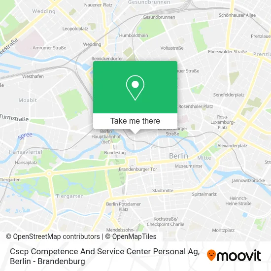 Cscp Competence And Service Center Personal Ag map