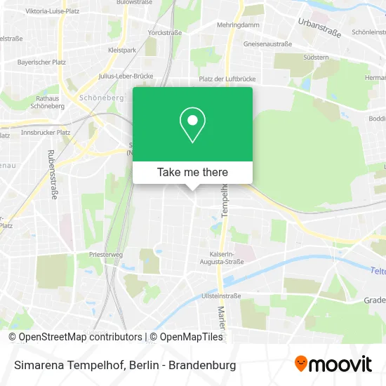Simarena Tempelhof map