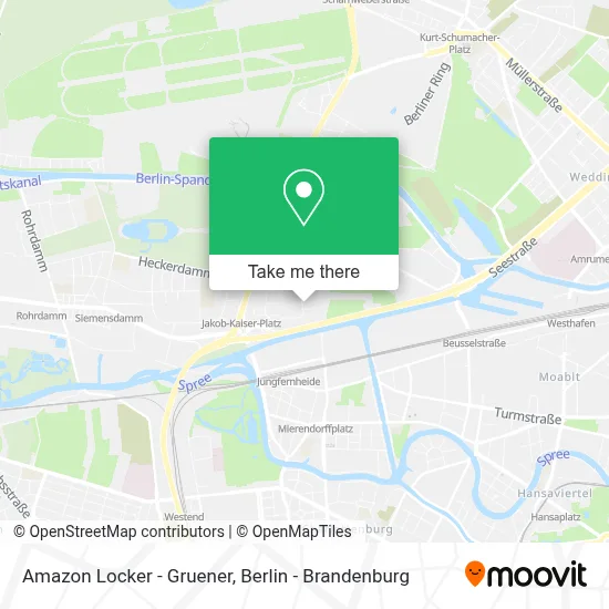 Amazon Locker - Gruener map