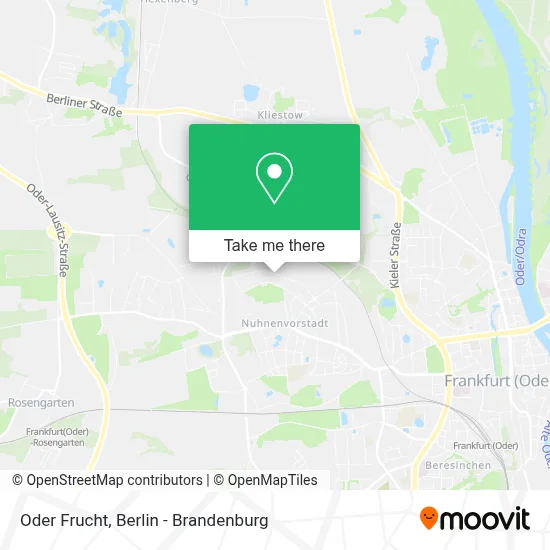 Oder Frucht map