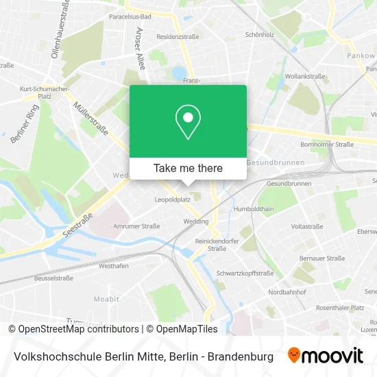 Volkshochschule Berlin Mitte map
