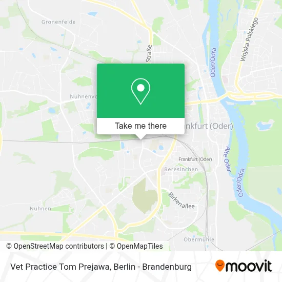 Vet Practice Tom Prejawa map