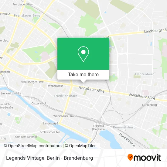 Legends Vintage map