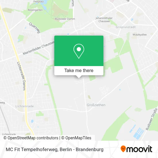 MC Fit Tempelhoferweg map
