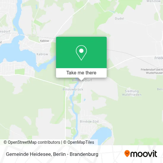 Gemeinde Heidesee map